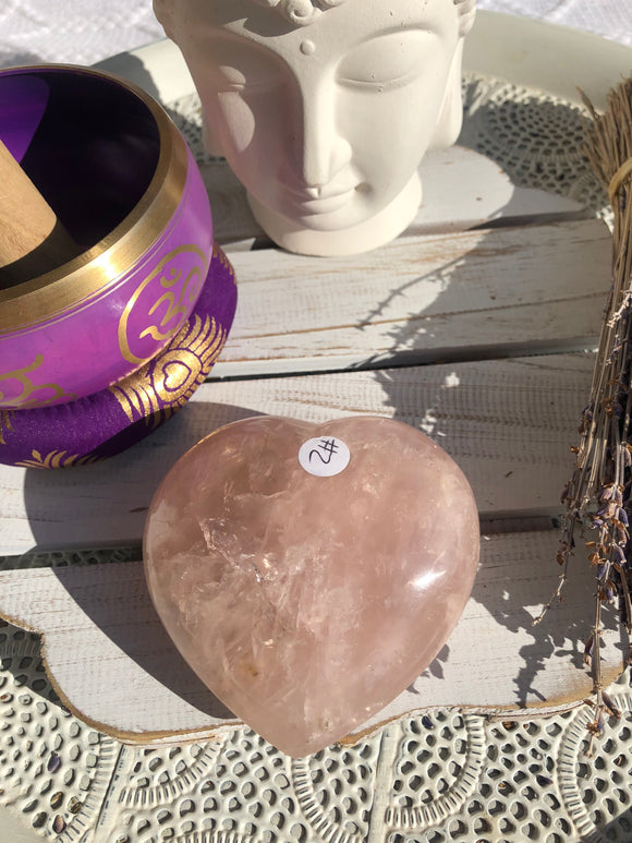 Rose Quartz Heart #2 | Crystal Karma by Trina