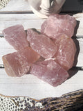 Rose Quartz Rough Small  Crystal Karma By Trina