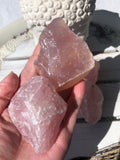 Rose Quartz Rough Small  Crystal Karma By Trina