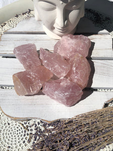 Rose Quartz Rough Small  Crystal Karma By Trina