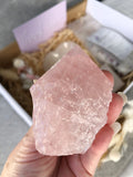 Rose Quartz Semi Polished Point | Crystal Karma by Trina