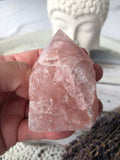 Rose Quartz Semi Polished Points | Crystal Karma by Trina