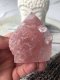 Rose Quartz Semi Polished Points | Crystal Karma by Trina