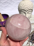 Rose Quartz Sphere #5 | Crystal Karma by Trina