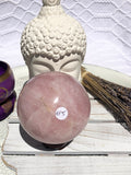 Rose Quartz Sphere #5 | Crystal Karma by Trina
