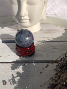 Ruby Kyanite Sphere #2 | Crystal Karma by Trina