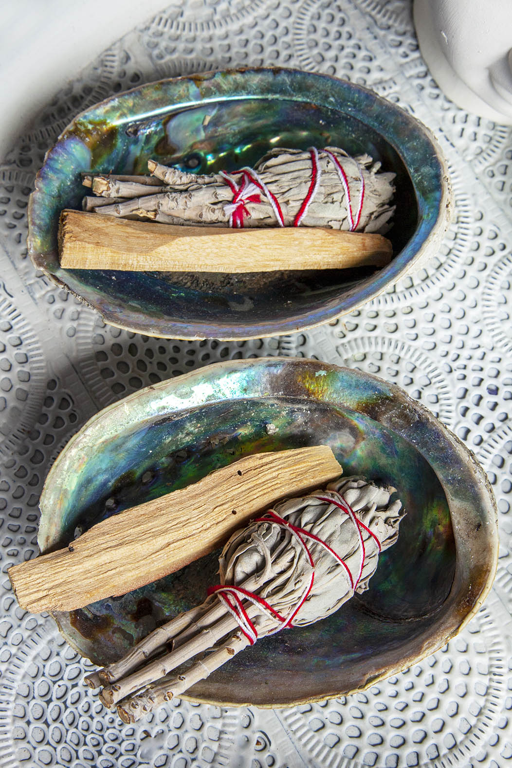 Purification Kit Palo Santo Kit - Sage - Yerba Santa - Abalone shell