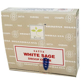 Satya Backflow Incense Cones - White Sage | Crystal Karma by Trina