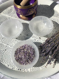 Selenite Bowls - With Wide Base 3-4cm High | Crystal Karma by Trina