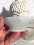 Selenite Bowls - Round Mini - Wide Base  | Crystal Karma by Trina