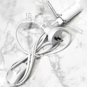 Selenite Lamp Replacement Cord - White - Crystal Karma By Trina