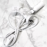 Selenite Lamp Replacement Cord - White - Crystal Karma By Trina