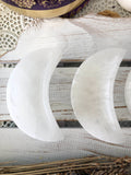 Selenite Bowls Moon Shaped Small | Crystal Karma by Trina