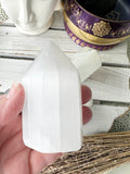 Selenite Polished Point Generator Tower Small - Crystal Karma By Trina