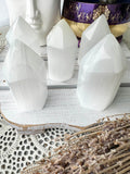 Selenite Polished Point Generator Tower Small - Crystal Karma By Trina