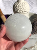 Moon Lovers Gift Set #5 Selenite Sphere | Crystal Karma by Trina