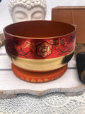 Sacral Chakra Singing Bowl - Orange 12.5cm Gift Set | Crystal Karma By Trina