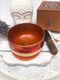 Sacral Chakra Singing Bowl - Orange 12.5cm Gift Set | Crystal Karma By Trina