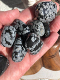 Snowflake Obsidian Tumbles | Crystal Karma By Trina