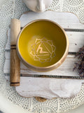 Solar Plexus Singing Bowl Yellow | Crystal Karma by Trina