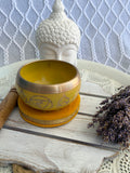 Solar Plexus Singing Bowl Yellow | Crystal Karma by Trina