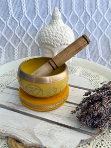 Solar Plexus Singing Bowl Yellow | Crystal Karma by Trina