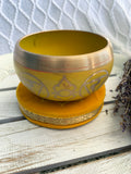 Solar Plexus Singing Bowl Yellow | Crystal Karma by Trina