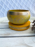 Solar Plexus Singing Bowl Yellow | Crystal Karma by Trina