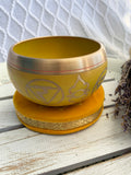 Solar Plexus Singing Bowl Yellow | Crystal Karma by Trina