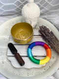 Solar Plexus Chakra Brass Singing Bowl - Yellow 12.5cm Gift Set | Crystal Karma by Trina