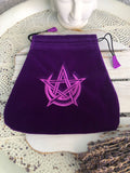 Tarot Bag Purple Velvet Wicca | Crystal Karma by Trina