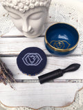Third Eye Chakra Singing Bowl - Navy Blue 7.5cm Gift Set | Crystal Karma by Trina