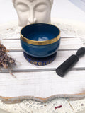 Third Eye Chakra Singing Bowl - Navy Blue 7.5cm Gift Set | Crystal Karma by Trina