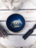 Third Eye Chakra Singing Bowl - Navy Blue 7.5cm Gift Set | Crystal Karma by Trina