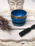 Throat Chakra Singing Bowl - Light Blue 7.5cm Gift Set | Crystal Karma by Trina