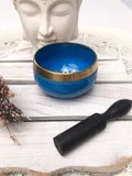 Throat Chakra Singing Bowl - Light Blue 7.5cm Gift Set | Crystal Karma by Trina
