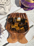 Tigers Eye Tumbles Cube 2cm | Crystal Karma by Trina