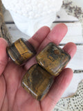 Tigers Eye Tumbles Large | Crystal Karma by Trina