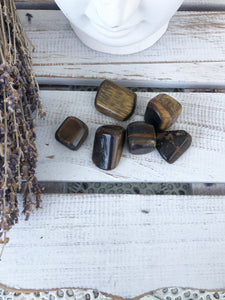 Tigers Eye Tumbles XSmall | Crystal Karma by Trina