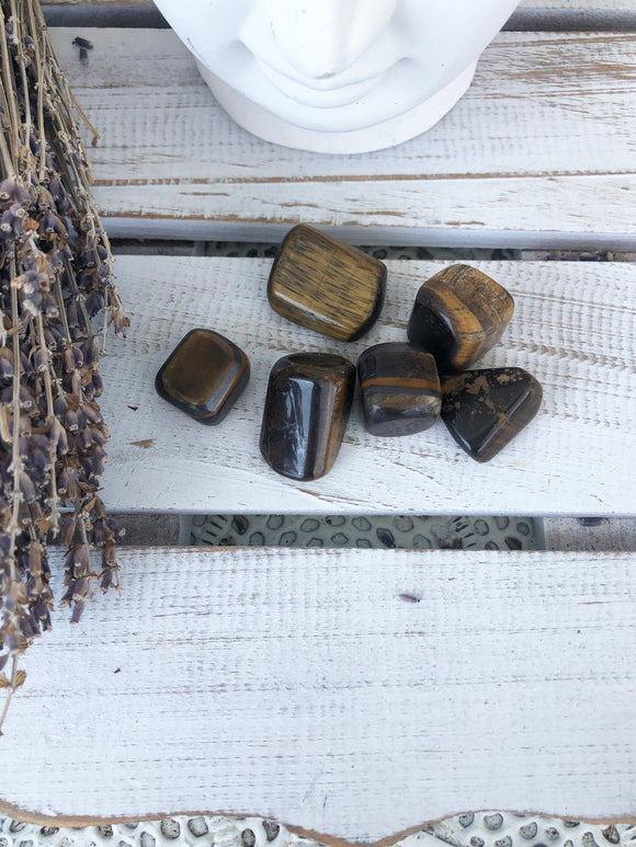 Tigers Eye Tumbles XSmall | Crystal Karma by Trina