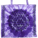 Tote Bag Purple Flower of Life | Crystal Karma by Trina