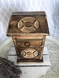 Triple Moon 3 Drawer Wooden Chest | Crystal Karma by Trina