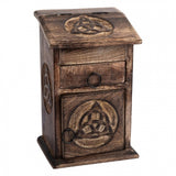 Triquetra 3 Drawer Wooden Chest | Crystal Karma by Trina