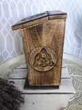 Triquetra 3 Drawer Wooden Chest | Crystal Karma by Trina