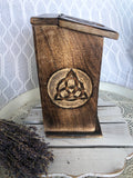 Triquetra 3 Drawer Wooden Chest | Crystal Karma by Trina