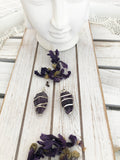 Amethyst Spiral Wire Wrapped Crystal Pendant - Crystal Karma by Trina