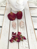 Rose Quartz Spiral Wire Wrapped Crystal Pendant - Crystal Karma by Trina