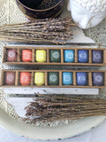 Wish Candle Holder Ceramic - Chakra Set of 7