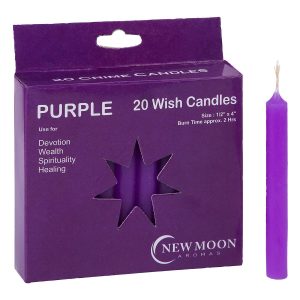 Wish Candles Purple | Crystal Karma by Trina