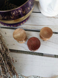Wooden Stands Set for Spheres & Eggs - Set of 3 Pentacle | Crystal Karma by Trina